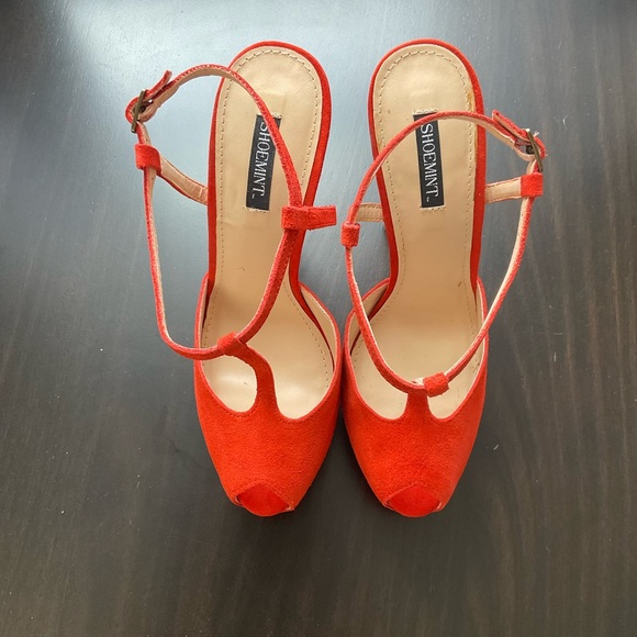 Shoemint Mía-tomato Red high heel (size 8) - Picture 6 of 7